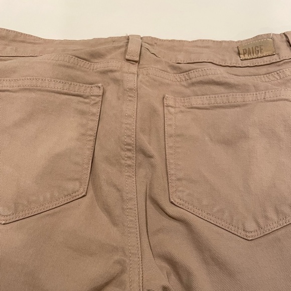 Paige Tan Skyline Ankle Peg Skinny Fit Stretchy Side Waist Jeans Women’s Size 30 - Picture 6 of 9